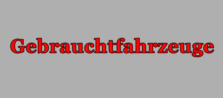 Gebrauchtfahrzeuge 1